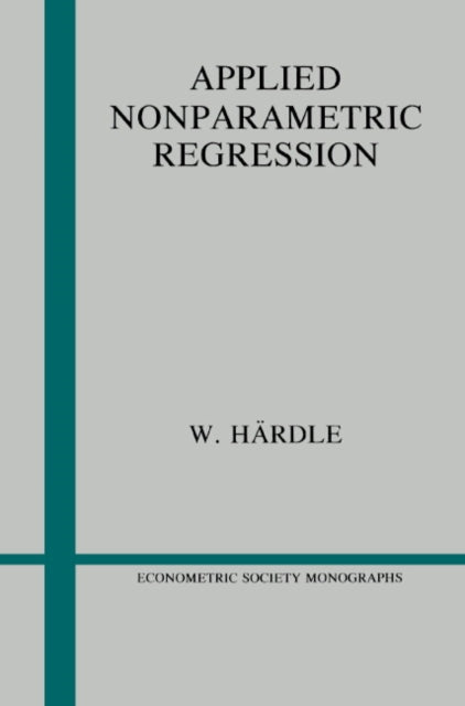 Book cover of: Applied Nonparametric Regression. By: Wolfgang Härdle
