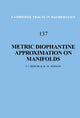 Book cover of: Metric Diophantine Approximation on Manifolds. By: V. I. Bernik