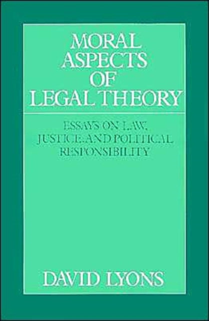 Book cover of: Moral Aspects of Legal Theory