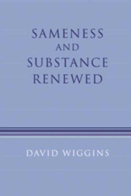 Book cover of: Sameness and Substance Renewed