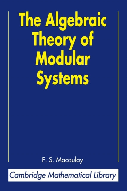 Book cover of: Algebraic Theory of Modular Systems