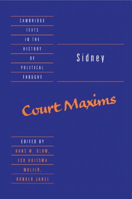 Book cover of: Sidney: Court Maxims