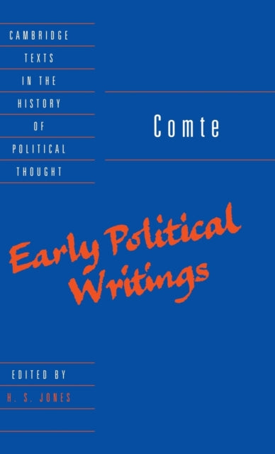 Book cover of: Comte: Early Political Writings