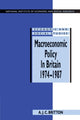 Book cover of: Macroeconomic Policy in Britain 1974–1987. By: Andrew J. C. Britton