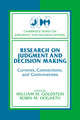 Book cover of: Research on Judgment and Decision Making