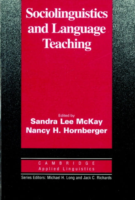 Book cover of: Sociolinguistics and Language Teaching