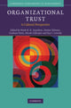 Book cover of: Organizational Trust. By: Mark Saunders