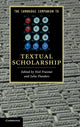 Book cover of: Cambridge Companion to Textual Scholarship. By: Neil Fraistat