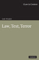 Book cover of: Law, Text, Terror. By: Ward, Ian