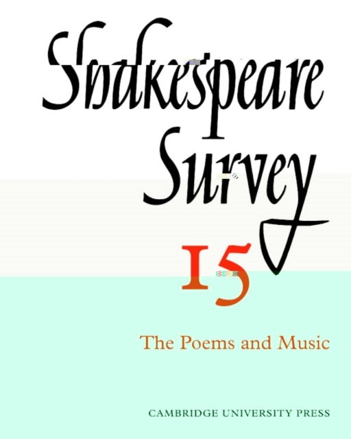 Book cover of: Shakespeare Survey. By: Allardyce Nicoll