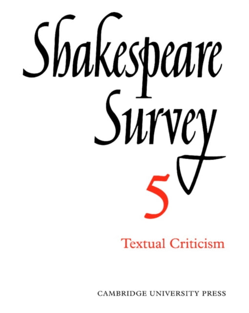 Book cover of: Shakespeare Survey. By: Allardyce Nicoll