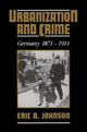 Book cover of: Urbanization and Crime. By: Eric A. Johnson