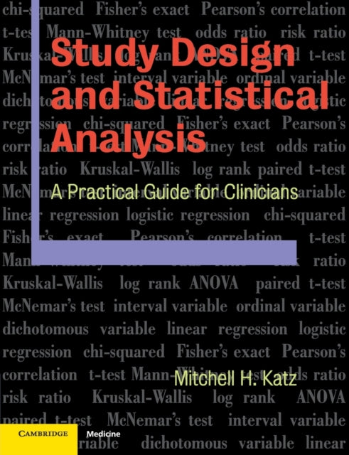 Book cover of: Study Design and Statistical Analysis. By: Mitchell Katz