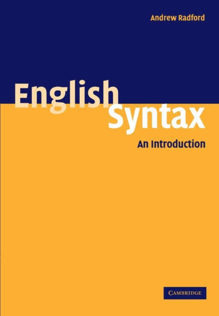 Book cover of: English Syntax