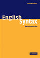 Book cover of: English Syntax