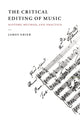 Book cover of: Critical Editing of Music