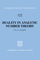 Book cover of: Duality in Analytic Number Theory