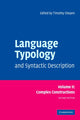 Book cover of: Language Typology and Syntactic Description: Volume 2, Complex Constructions. By: Timothy Shopen