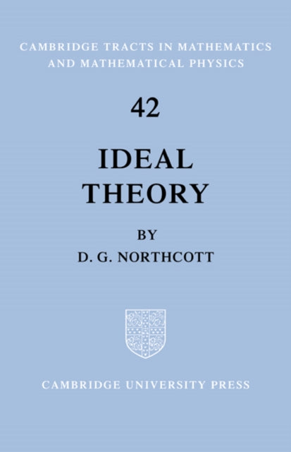 Book cover of: Ideal Theory. By: D. G. Northcott