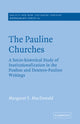 Book cover of: Pauline Churches. By: Margaret Y. MacDonald
