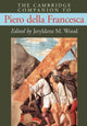 Book cover of: Cambridge Companion to Piero della Francesca. By: Jeryldene M. Wood