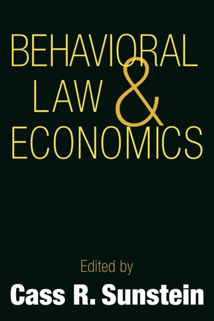 Book cover of: Behavioral Law and Economics