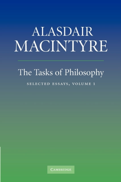 The Tasks of Philosophy: Volume 1