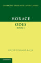 Book cover of: Horace: Odes Book I. By: Roland Mayer