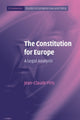 Book cover of: Constitution for Europe. By: Jean-Claude Piris