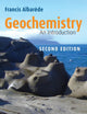 Book cover of: Geochemistry. By: Francis Albarède