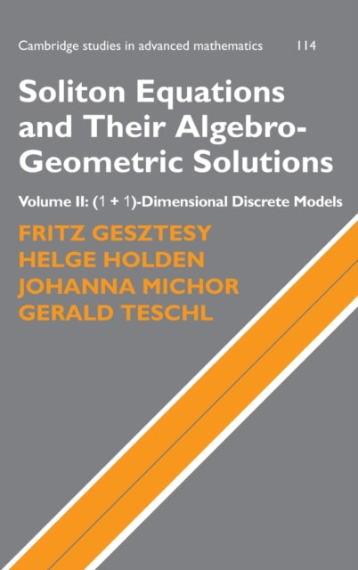 Book cover of: Soliton Equations and Their Algebro-Geometric Solutions: Volume 2, (1+1)-Dimensional Discrete Models