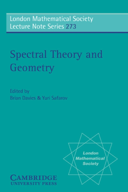 Book cover of: Spectral Theory and Geometry