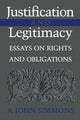 Book cover of: Justification and Legitimacy. By: A. John Simmons