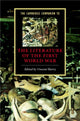 Book cover of: Cambridge Companion to the Literature of the First World War
