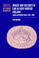 Book cover of: Images and Cultures of Law in Early Modern England