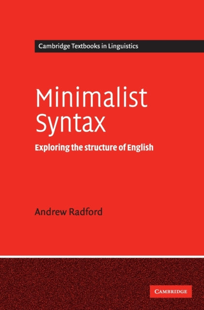 Book cover of: Minimalist Syntax