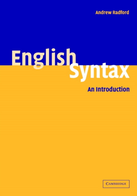 Book cover of: English Syntax