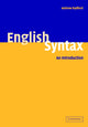 Book cover of: English Syntax