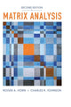 Book cover of: Matrix Analysis. By: Roger A. Horn