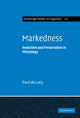 Book cover of: Markedness. By: Paul V. De Lacy, Paul de Lacy