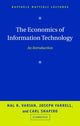 Book cover of: Economics of Information Technology. By: Hal R. Varian