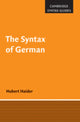 Book cover of: Syntax of German. By: Hubert Haider