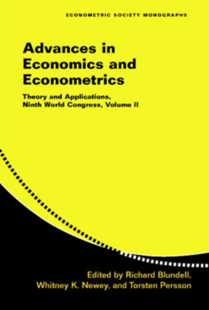Book cover of: Advances in Economics and Econometrics: Volume 2. By: Econometric Society. World Congress.