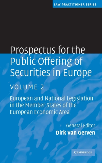 Book cover of: Prospectus for the Public Offering of Securities in Europe. By: Dirk van Gerven