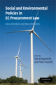 Book cover of: Social and Environmental Policies in EC Procurement Law