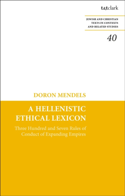 Book cover of: Hellenistic Ethical Lexicon