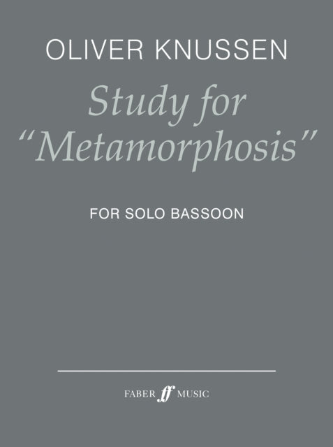 Book cover of: Study for "Metamorphosis". By: Oliver Knussen