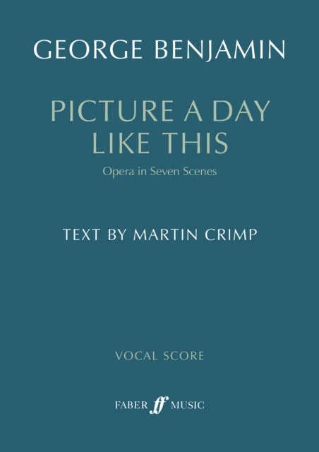 Book cover of: Picture a day like this (First Edition Vocal Score)