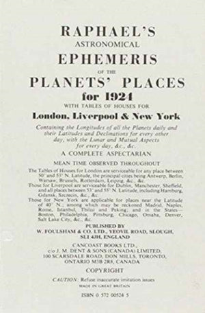 Raphael's Astronomical Ephemeris