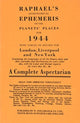 Book cover of: Raphael's Astronomical Ephemeris. By: Edwin Raphael